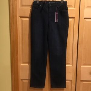 New Gloria Vanderbilt Women's Dark Blue Tapered Leg Jeans